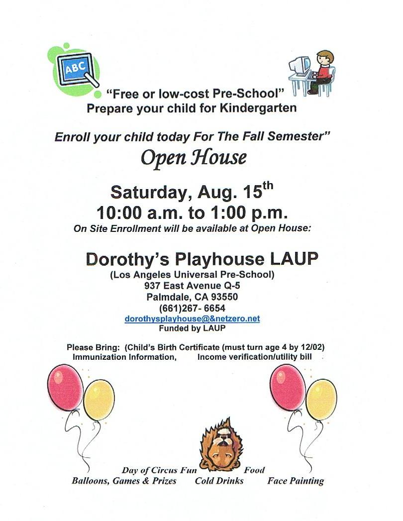 Dorothy's - Playhouse Preschool